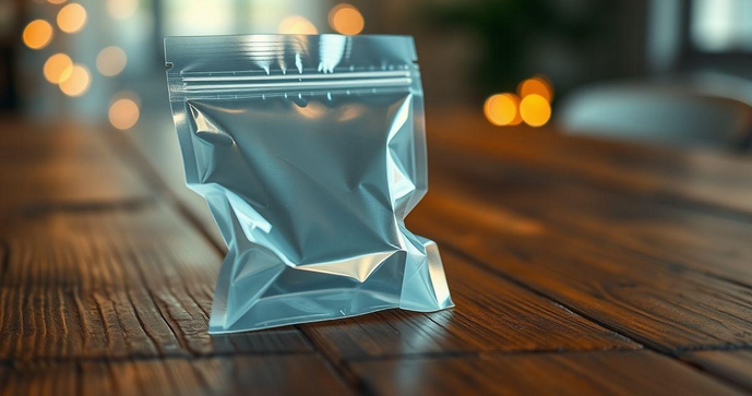 Saco Adesivado Transparente com Aba Cromus