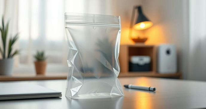 Saco com Aba Adesiva Transparente: Praticidade e Organização