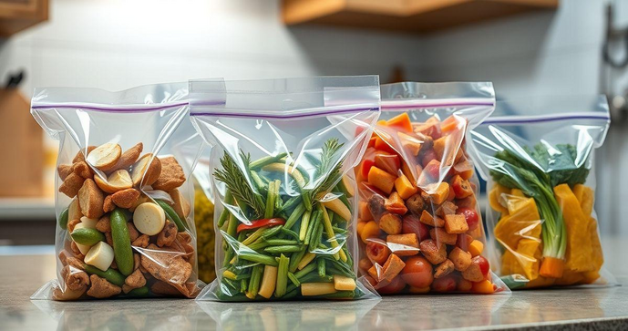 Saco plástico transparente para alimentos é a solução ideal para conservar e organizar seus alimentos com segurança