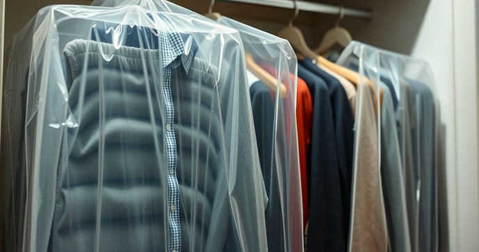 Sacos plásticos para embalar roupas são a solução ideal para organização e proteção